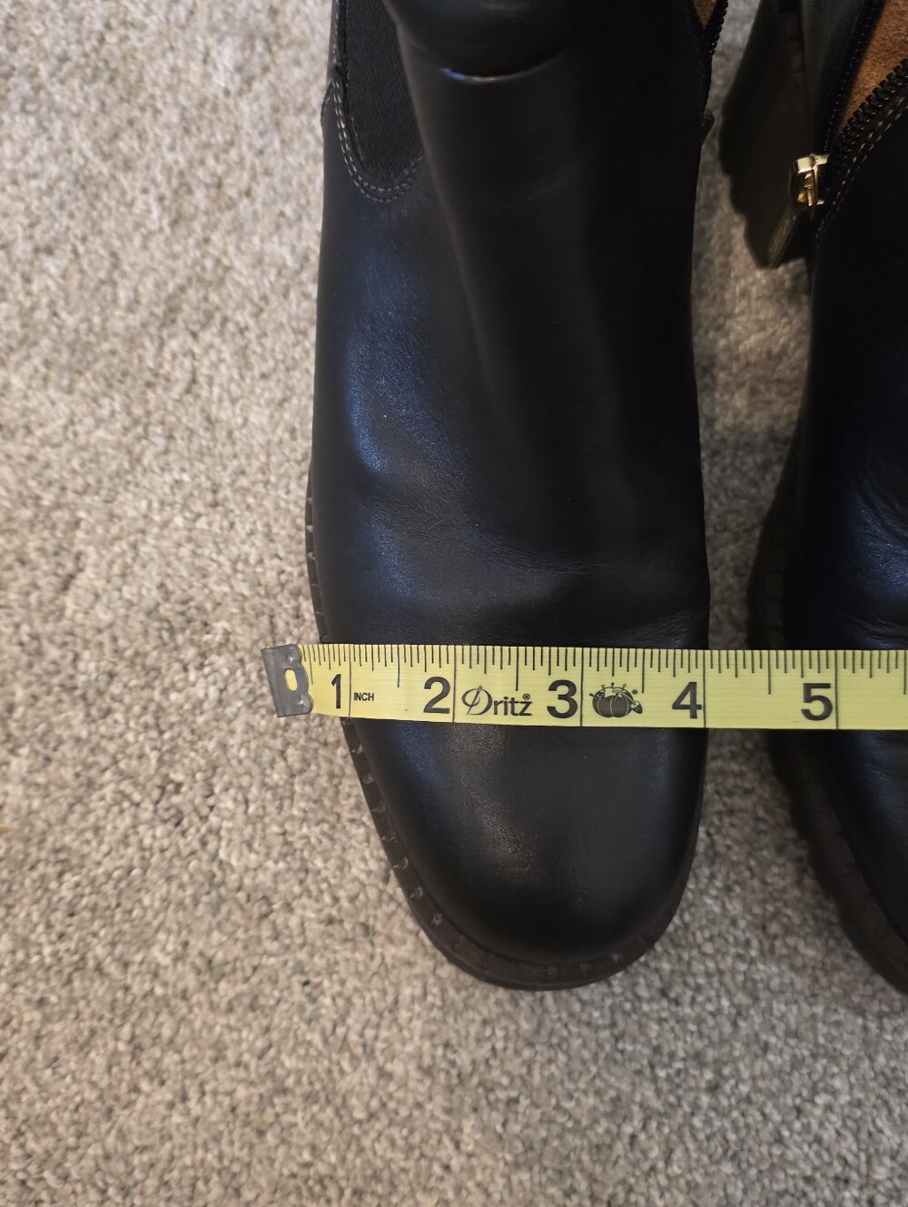 Pikolinos Black Chelsea Ankle Boot with Black Elastic Side Panel - Picture 10 of 10
